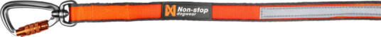 Non-stop Dogwear Move Leash 1.5m 10mm Oransje med Twist-lås Non-stop Dogwear Move Leash 1.5m 10mm Oransje med Twist-lås