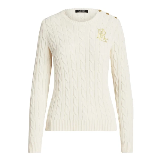 Ralph Lauren Dame Strikkevarer Hvit S Ralph Lauren Dame Strikkevarer Hvit S