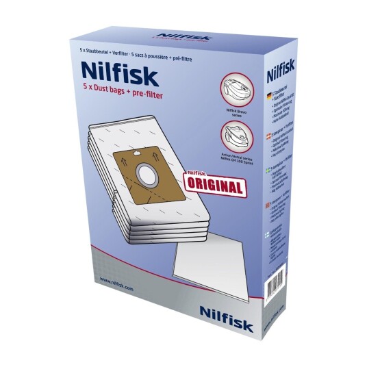Nilfisk Action støvposer Mikrofiber (5 poser, 1 filter)