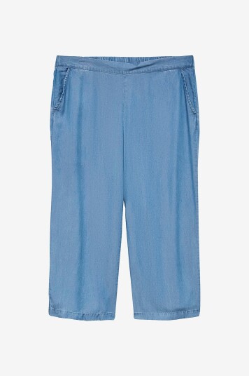 Vero Moda Curve - Bukser vmcBree MR Wide Tencel Culotte - Blå