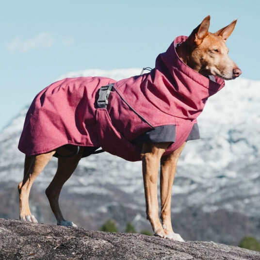 Hurtta Expedition Parkas Hundedekken 45 cm Rød - Vinterklær for Kaldt Vær