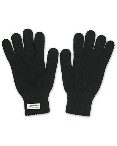 Le Bonnet Merino Wool Gloves Onyx