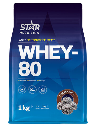 Whey-80 Myseprotein 1 kg