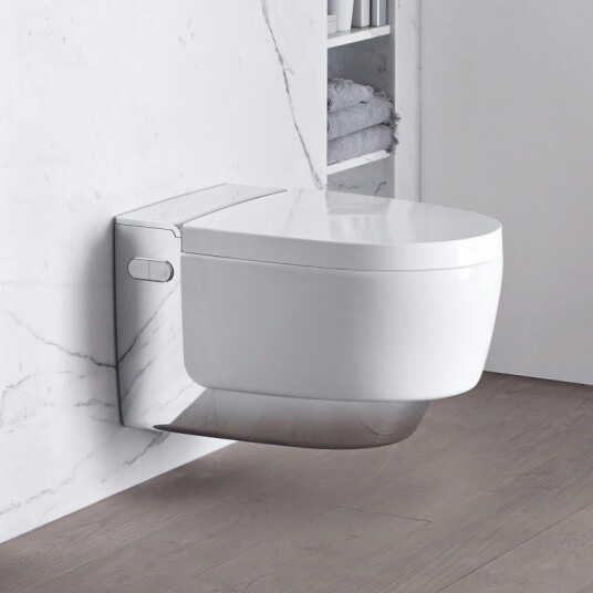 Geberit AquaClean Mera Comfort Dusjtoal. Vegghengt med spyling og lufttørk, Krom Geberit AquaClean Mera Comfort Dusjtoal. Vegghengt med spyling og lufttørk, Krom
