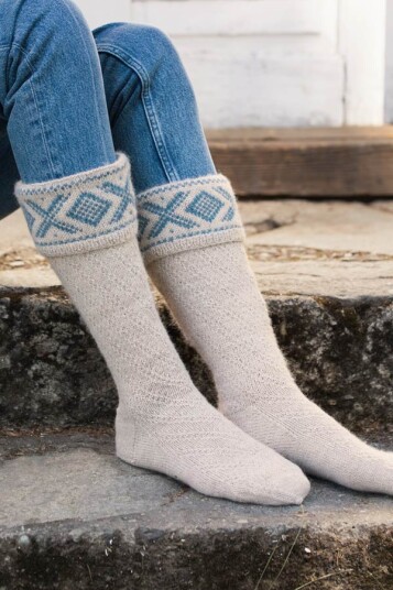 Dale Garn 370 19 Cortina Strømper Beige