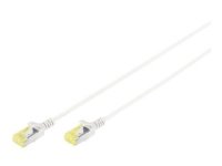 Digitus Slim 1m RJ-45 Koblingskabel CAT 6a U/FTP Halogenfri Grå
