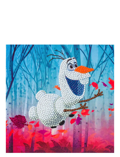 Crystal Art Floating Olaf Crystal Art Card Blue One Size