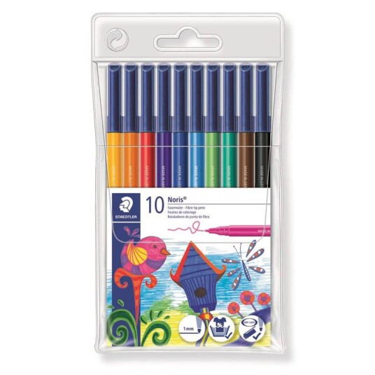 Staedtler Noris Club Fargetusjer 1mm 10 stk. Staedtler Noris Club Fargetusjer 1mm 10 stk.