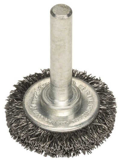 Bosch Skivebørste i stål, krympet, 30 x 0,2 mm, stål 30 mm, 0,2 mm, 6 mm Bosch Skivebørste i stål, krympet, 30 x 0,2 mm, stål 30 mm, 0,2 mm, 6 mm