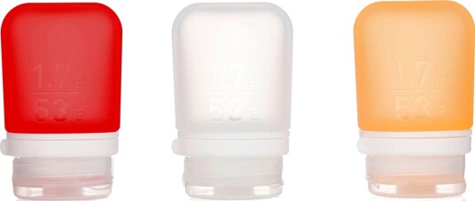 Humangear GoToob+ Silikon Reiseflasker 53 ml Klar/Rød/Oransje 3-pk Humangear GoToob+ Silikon Reiseflasker 53 ml Klar/Rød/Oransje 3-pk