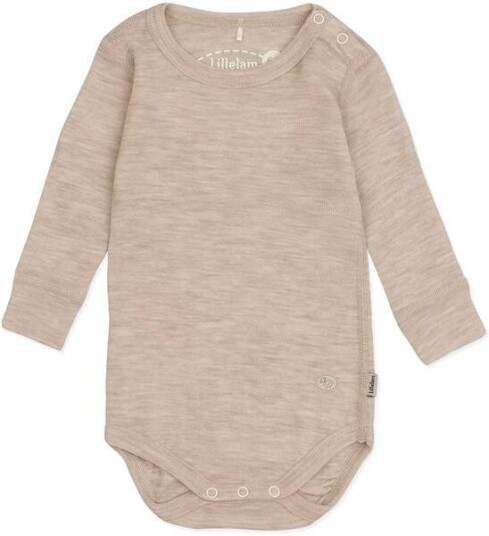 Lillelam ullbody til baby og småbarn Beige