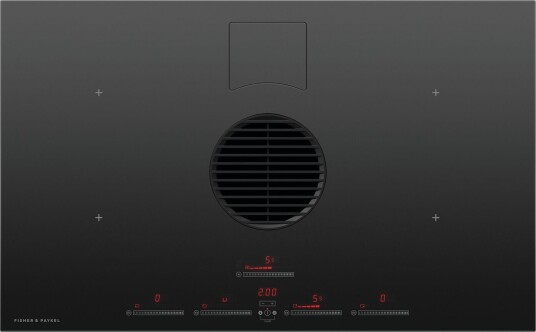 Fisher & Paykel CID834RDTB4 Kokeplate med integrert ventilator Svart