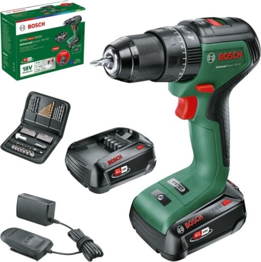 Bosch UniversalImpact 18V 60 Slagbormaskin 18v 2x2,0ah