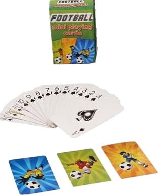 Mini Kortstokk med Fotballmotiv