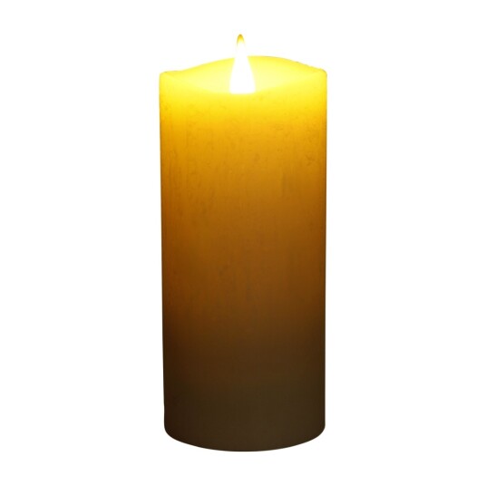 KULZ FLIM LED STEARINLYS 17CM RUSTIKK HVIT