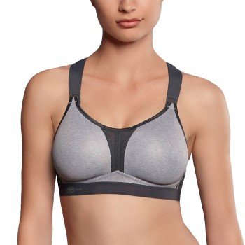 Anita BH Active Racerback Sports Bra gråmelerød E 85 Dame