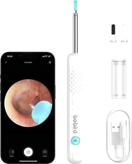 Bebird Otoskop med kamera for ørerens Bebird R1 hvit Bebird Otoskop med kamera for ørerens Bebird R1 hvit
