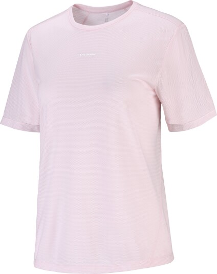 Salomon Women"s Shkout Core Short Sleeve Tee Icy Pink L