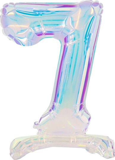 Folat Tallballonger på stativ Iridescent Tall 7 62952