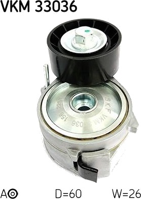 Strammehjul, kilerem SKF VKM 33036