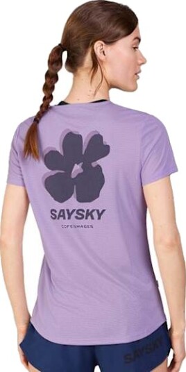 Saysky Flower Flow T Shirt Dame Purple L