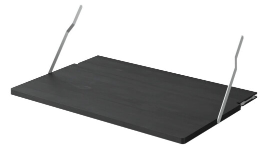 Massproductions Gridlock Desk skrivebordshylleplate Black stained Ash