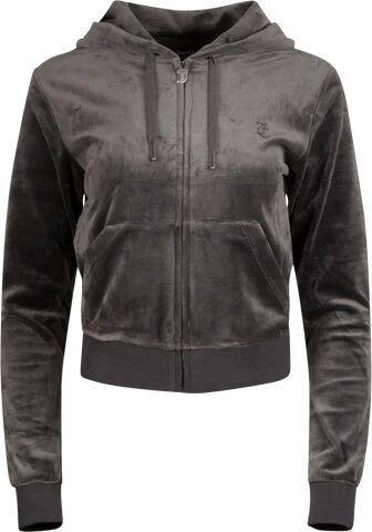 Juicy Couture Robertson Classic Velour Zip Hoodie - Top Hat S