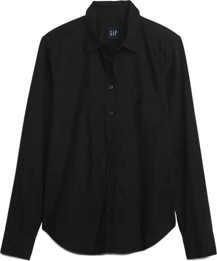 GAP Organic Cotton Poplin Classic Shirt Black L