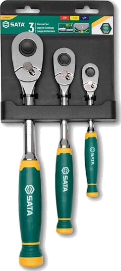 Sata Sett Skralle 1/4", 3/8", 1/2" 72 Deler Sata Sett Skralle 1/4", 3/8", 1/2" 72 Deler