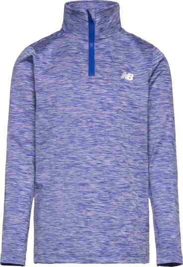 New Balance Nb Athletics Quarter Zip Funnel Blue 152