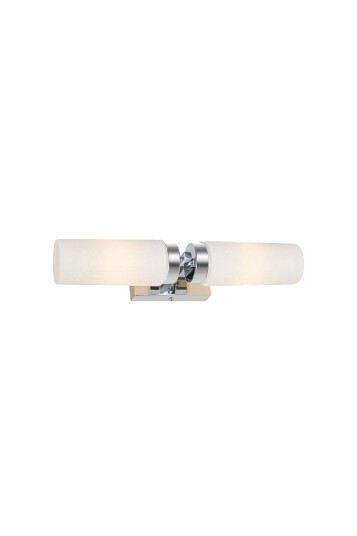 Markslöjd STELLA Vegglampe 2 lys Krom/Hvit IP44