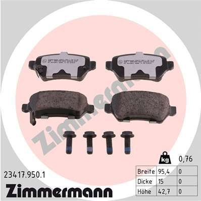 Bremseklosser ZIMMERMANN 23417.950.1
