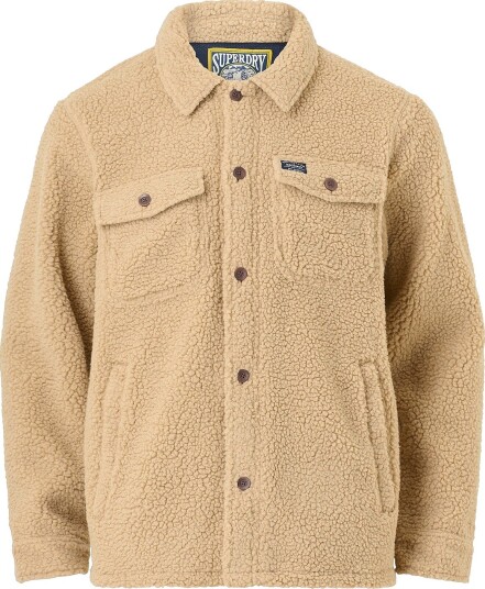 Superdry Overshirt Retro Fleece Overshirt Brun