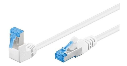 Pro LAN 1m CAT 6A S/FTP Vinklet Nettverkskabel Hvit Pro LAN 1m CAT 6A S/FTP Vinklet Nettverkskabel Hvit