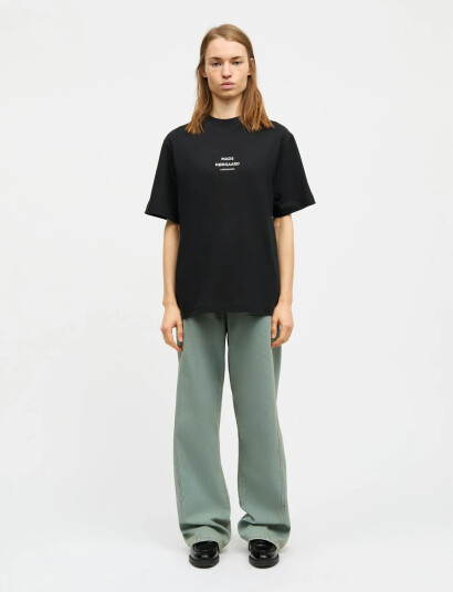 Mads Nørgaard Cotton Jersey Dassel Tee - Black - XS