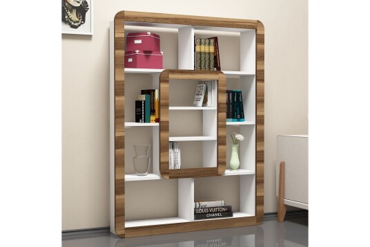 Hovdane Bokhylle 109 cm Hvit/Brun Hovdane Bokhylle 109 cm Hvit/Brun