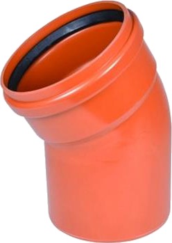 Wavin 315 Mm 30 Gr. Pvc-Kloakbøjning
