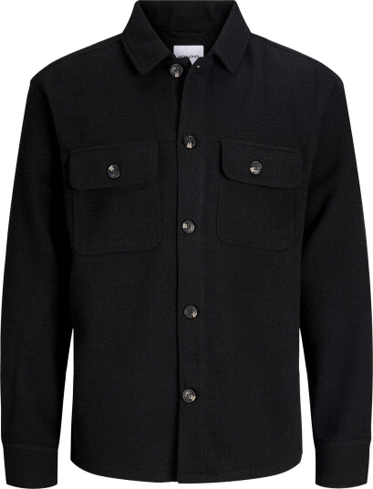 Jack & Jones Jjeregent Structure Overshirt Ls Sn Black S