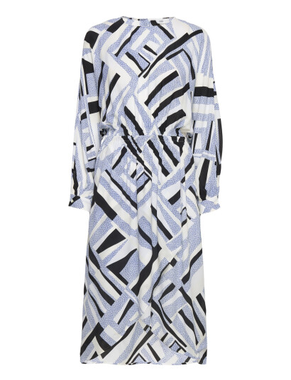 Closed Gathered Dress Galaxy Blue Multi/patterned M Closed Gathered Dress Galaxy Blue Multi/patterned M