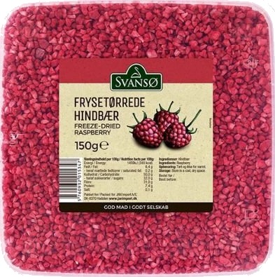 Hindbær Frysetørret 150 G Hindbær Frysetørret 150 G