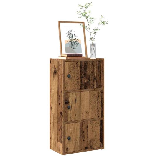 Bokhylle gammelt tre 40x24x77 cm konstruert tre