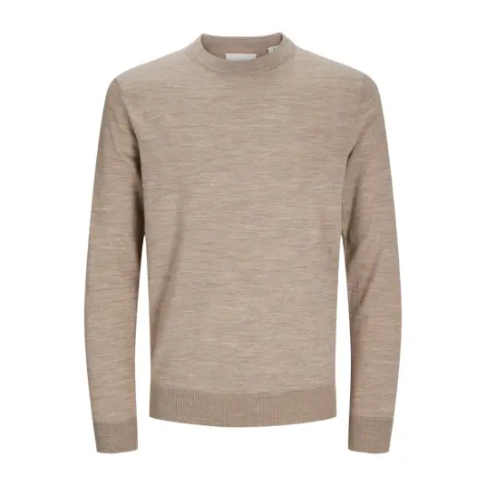 Jack & Jones Jprblamerino Knit Crew Neck - Beige - XL