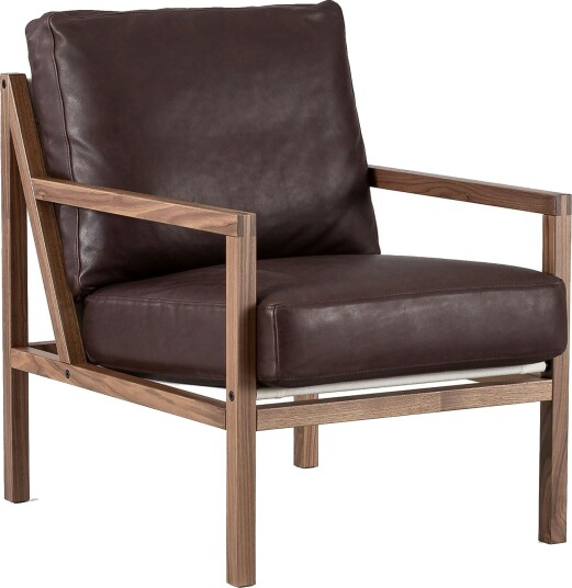 Jonas Ihreborn Seventy Five Wood Lenestol Valnøtt / Skinn Jonas Ihreborn Seventy Five Wood Lenestol Valnøtt / Skinn