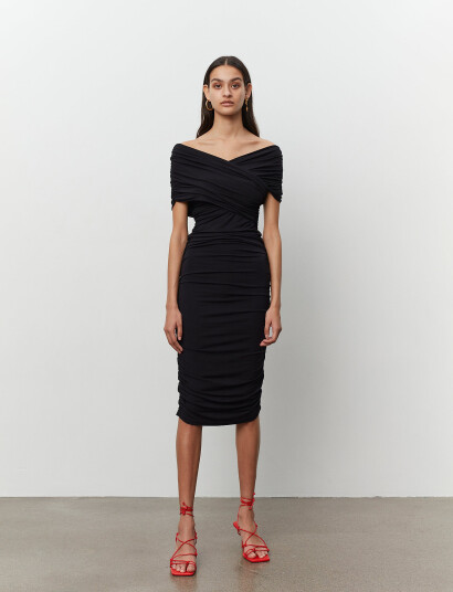 Day Birger et Mikkelsen Margot - Wrap Jersey - Black - XXS