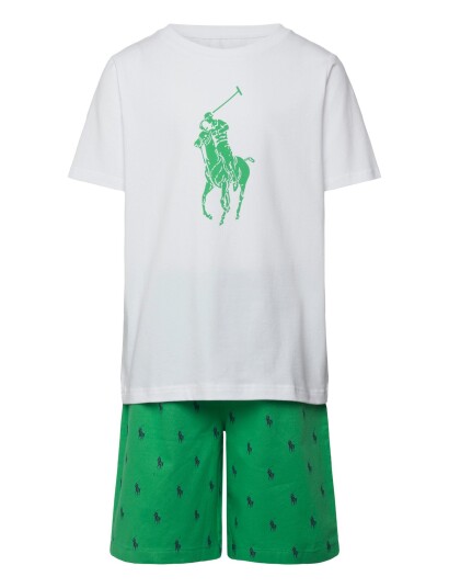 Ralph Lauren Kids Rlb Ss Tee And Short Set Ctn   Green   140