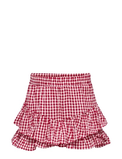 Kids Only Kmgfina Cerise Frill Skort Aop Wvn Red 128