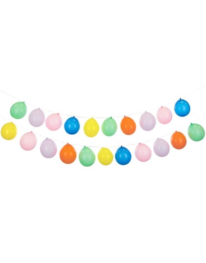 Multibruk Ballonggirlander med 20 Fargerike Ballonger