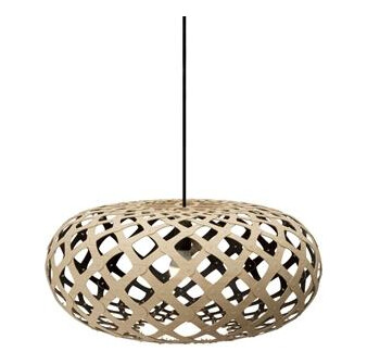 David Trubridge Kina Taklampe Ø44 Sort Innside