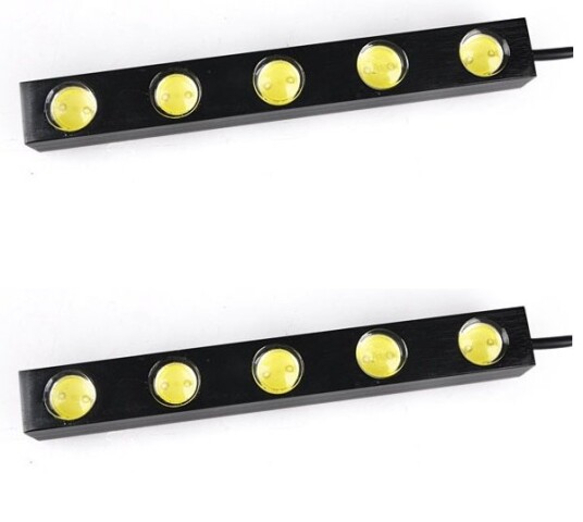 DRL - varselljus, 5stk HighPower-LED, 5W