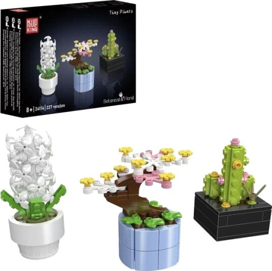 Mould King Mini Potteplanter Byggesett 8+ År 227 Deler